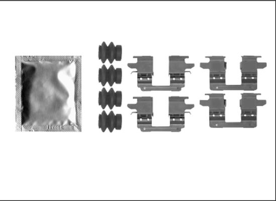 HELLA PAGID Lisakomplekt, ketaspiduriklotsid 8DZ 355 205-531